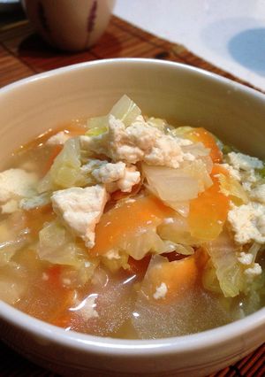 温まる♪白菜と崩し豆腐のトロトロ汁-レシピのメイン写真