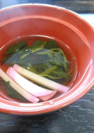 ほうれん草とかまぼこの清汁-レシピのメイン写真