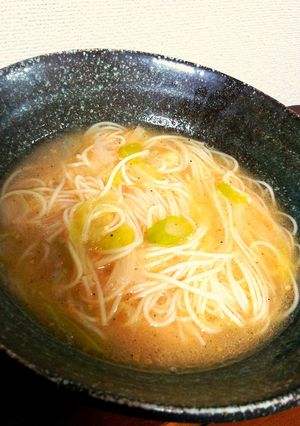 簡単版！海老ダシ素麺-レシピのメイン写真