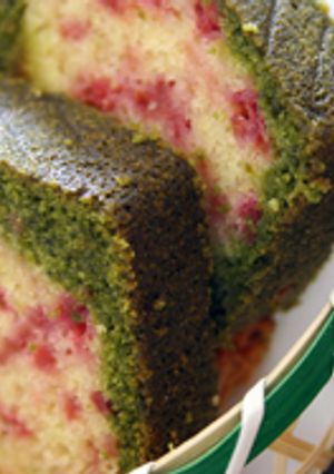 抹茶とラズベリーの2色パウンドケーキ-レシピのメイン写真