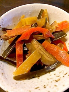もったいない!余りもので松前漬け風に。-レシピのメイン写真