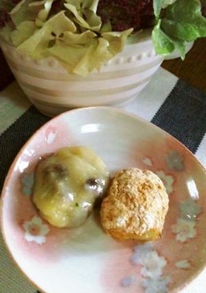 簡単お餅が余ったら！いも餅＆甘納豆入り-レシピのメイン写真