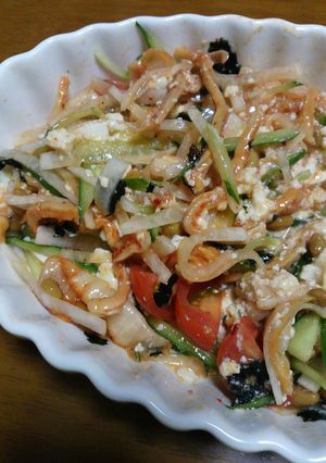ダイエットに！キムチ納豆豆腐-レシピのメイン写真