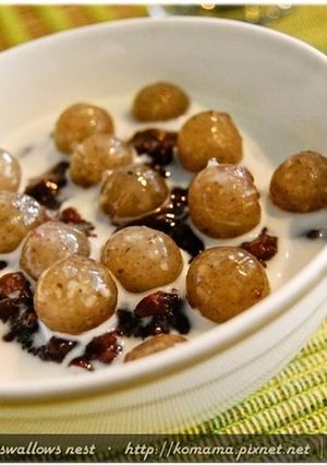 黑Q紅豆牛奶甜湯．柯媽媽の植物燕窩-レシピのメイン写真