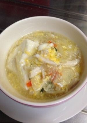 優しい味。絹豆腐のあんかけスープ-レシピのメイン写真