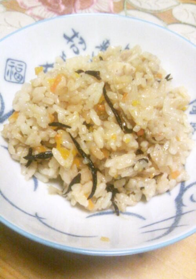 ひじきとごぼうで炊き込みご飯♪-レシピのメイン写真