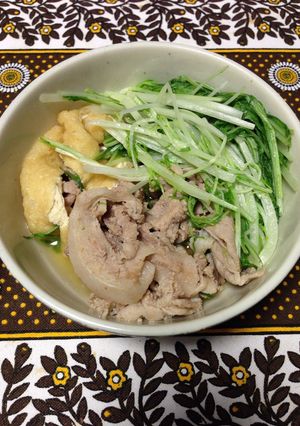 豚肉と水菜のあっさり煮(柚子胡椒風味)-レシピのメイン写真