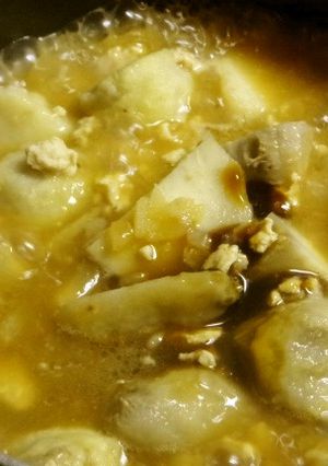 子頭と鶏胸挽き肉の（オイスタソース）煮物-レシピのメイン写真