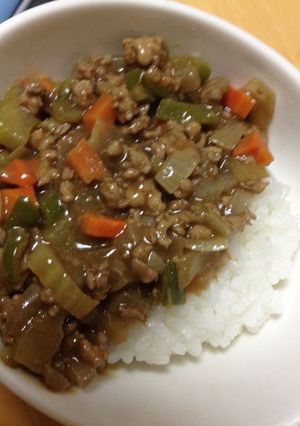 ひき肉カレー-レシピのメイン写真