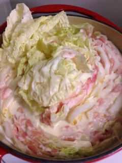 白菜と豚バラ肉の和風豆乳ミルフィーユ-レシピのメイン写真