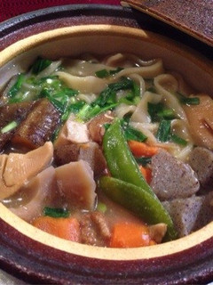 余った筑前煮で鍋焼きうどん-レシピのメイン写真