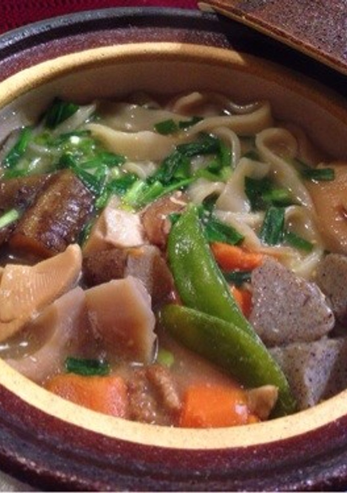余った筑前煮で鍋焼きうどん-レシピのメイン写真
