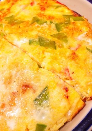 ふわふわオープンオムレツ キッシュ風-レシピのメイン写真