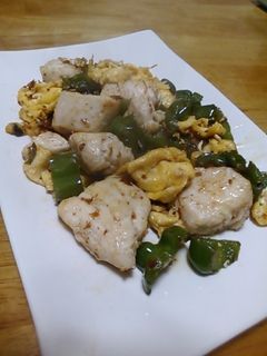 鶏肉とピーマンの卵炒め-レシピのメイン写真