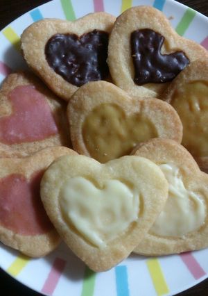 カラフルハートクッキー-レシピのメイン写真