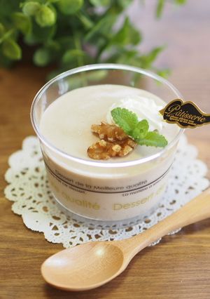 *胡桃とホワイトチョコのとろけるプリン*-レシピのメイン写真