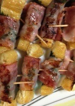 おつまみやお弁当に〜油揚げベーコン巻き！-レシピのメイン写真