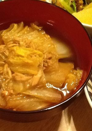 ツナ白菜汁-レシピのメイン写真