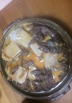 豆腐と牛肉の卵綴じ-レシピのメイン写真