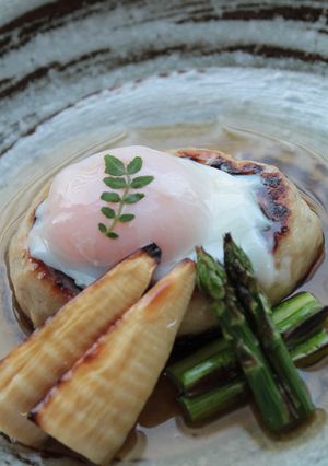 大きな鶏つくねと春野菜のグリル-レシピのメイン写真