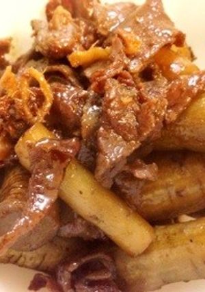 ゴボウのお肉炒め-レシピのメイン写真