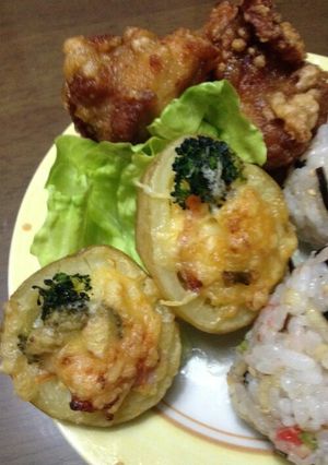 丸ごとじゃがいも！ポテトサラダのチーズ焼-レシピのメイン写真