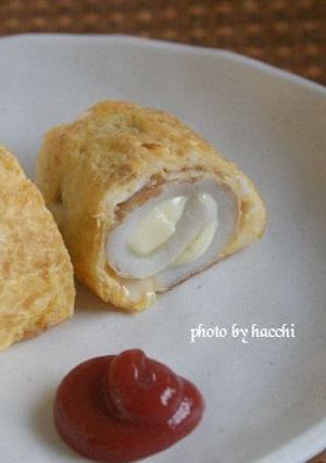 チーズ入りちくわくるくるのピカタ-レシピのメイン写真