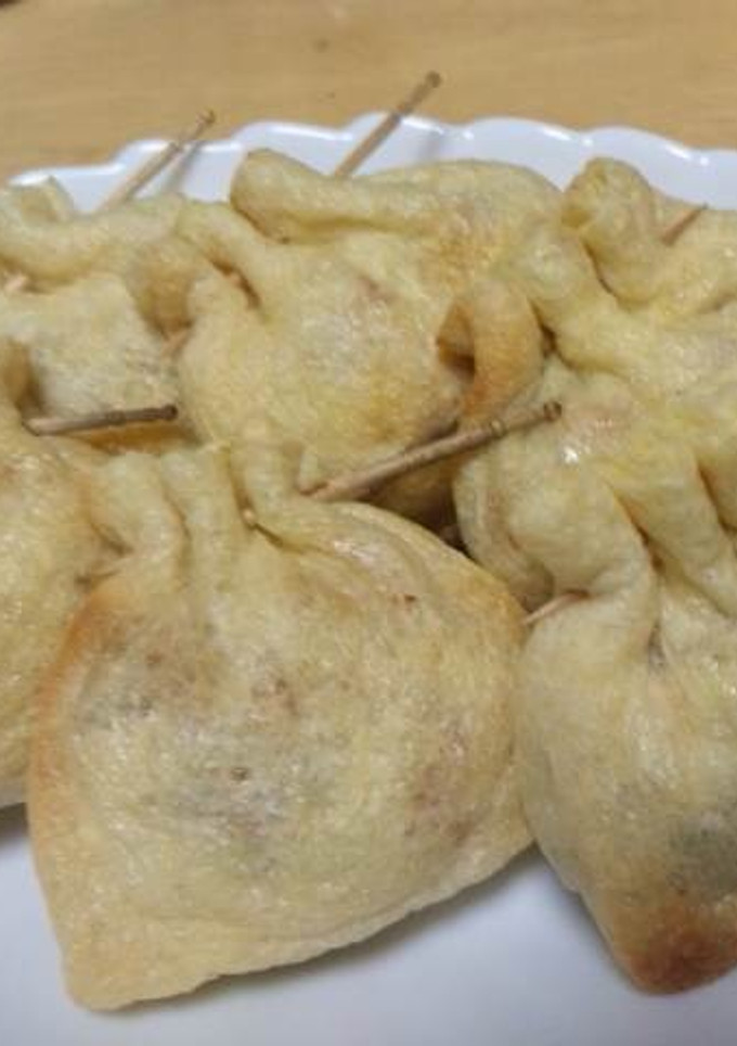油揚げの巾着焼き-レシピのメイン写真