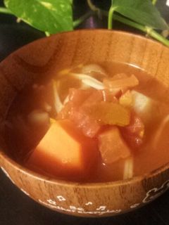 【幼児食】お野菜ごろごろミネストローネ-レシピのメイン写真