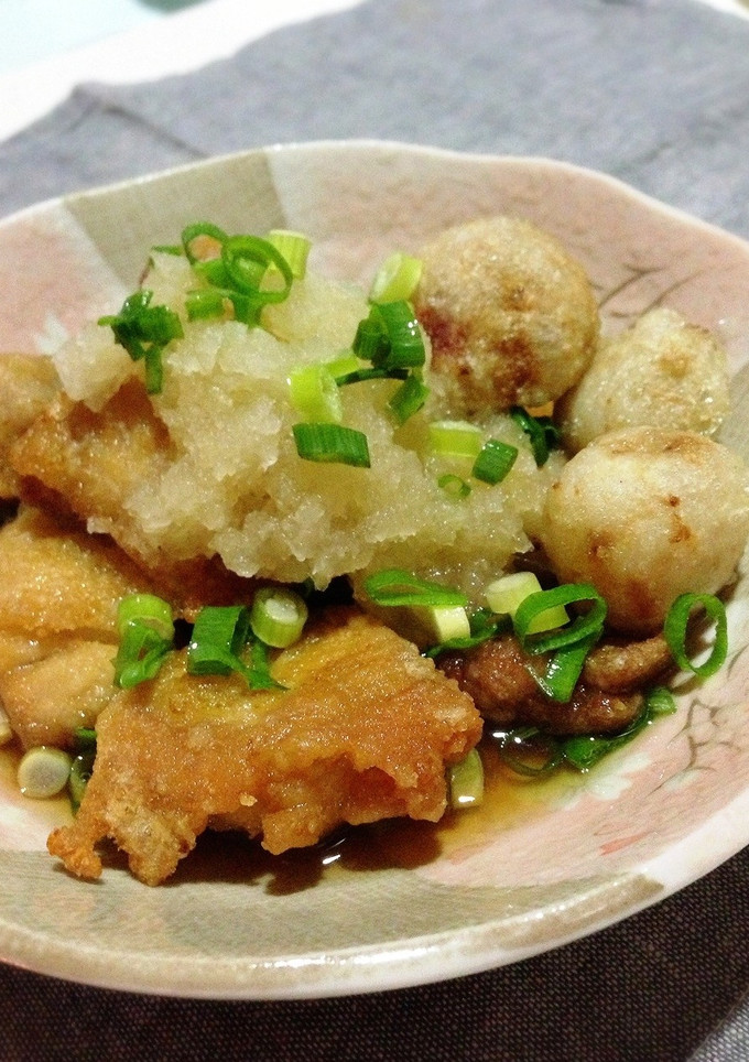 さっぱり食べれる♪鶏肉と里芋の揚げ出し-レシピのメイン写真