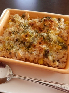 鶏ひき肉と牡蠣とバジルソース-レシピのメイン写真