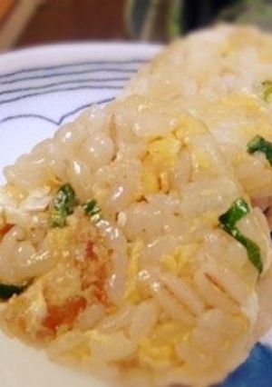 【豚カツリメイク】卵カツ丼風おにぎり-レシピのメイン写真