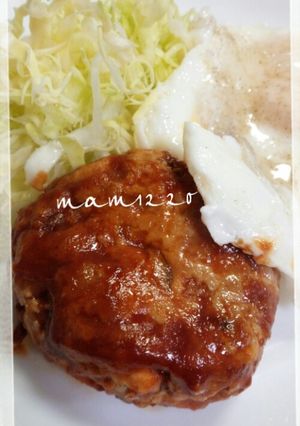 ＊野菜たっぷり＊ヘルシーハンバーグ-レシピのメイン写真