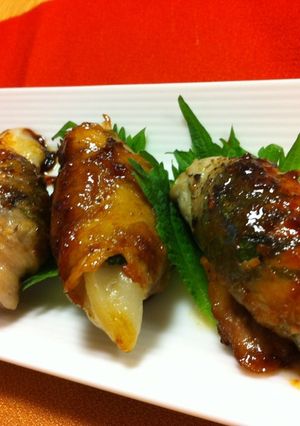 しそとお餅の肉巻き-レシピのメイン写真