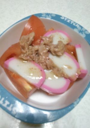 トマトツナかまぼこサラダ-レシピのメイン写真