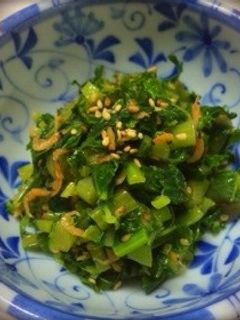 カブの葉と大根の葉の炒め煮-レシピのメイン写真