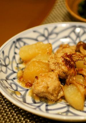 肉団子と大根のオイスターソース煮-レシピのメイン写真