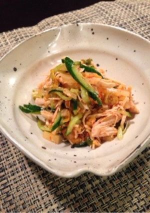 ポリポリ止まらない鶏むね肉のキムチナムル-レシピのメイン写真