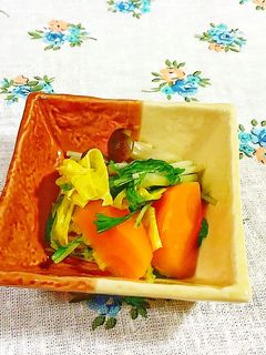 湯葉と水菜・しめじの簡単煮びたし♪-レシピのメイン写真