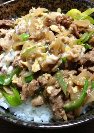 ネギがおいしい牛とじ丼-レシピのメイン写真