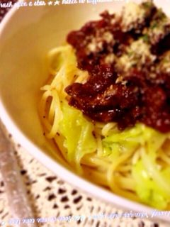 すね肉トマト煮込バルサミコ風味のパスタ-レシピのメイン写真