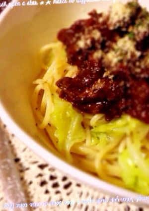 すね肉トマト煮込バルサミコ風味のパスタ-レシピのメイン写真