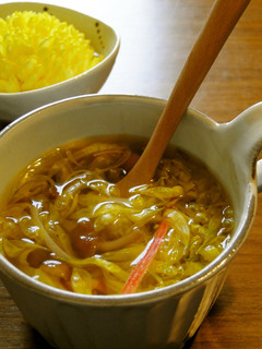 食用菊とカニカマの中華スープ-レシピのメイン写真