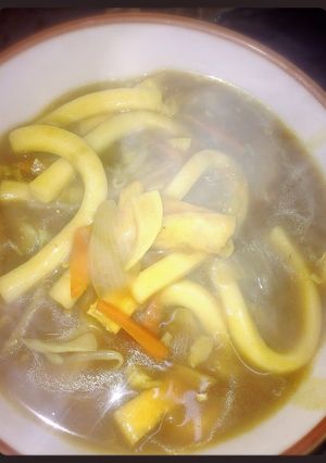 簡単♪スープをリメイクカレーうどん-レシピのメイン写真