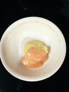 離乳食 W芋のいちごヨーグルトソース♡-レシピのメイン写真