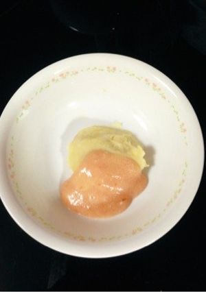 離乳食 W芋のいちごヨーグルトソース♡-レシピのメイン写真