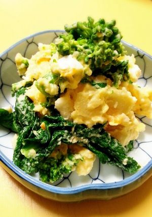 菜の花入りヘルシーポテトサラダ-レシピのメイン写真