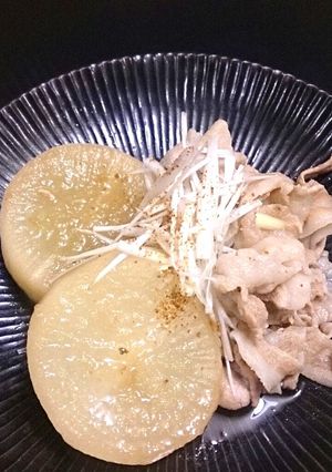 大根と豚バラの梅煮-レシピのメイン写真