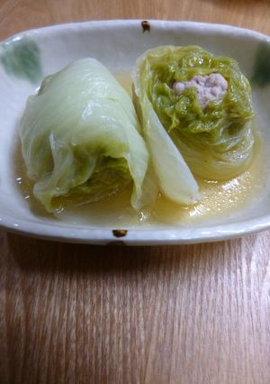 たけのこ白菜で・ロール白菜(豚ひき肉巻)-レシピのメイン写真