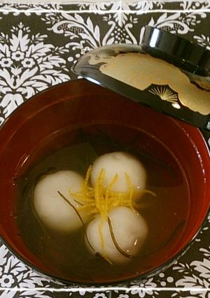 白玉団子＆糸昆布のｽｰﾌﾟ-レシピのメイン写真